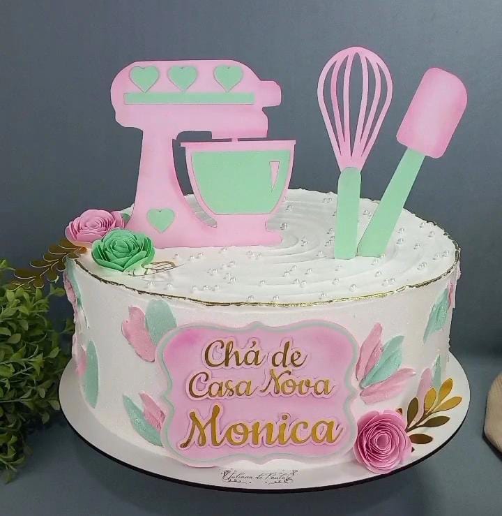 Arquivo de Corte Topo de Bolo Ch de Casa Nova Confeitaria em